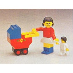 Mother with Baby Carriage