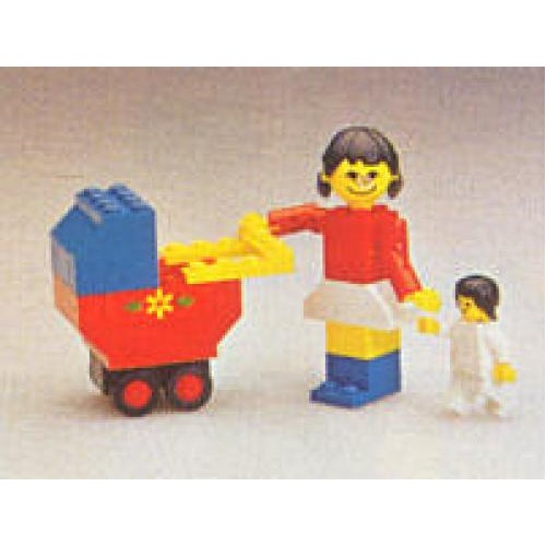 Mother with Baby Carriage