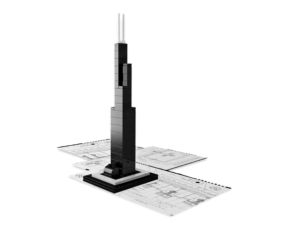 LEGO Set 21000-1 Sears Tower (2008 Architecture) | Rebrickable - Build ...