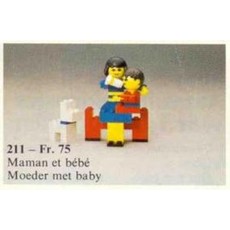 Mother and Baby with Dog (set 211-1)