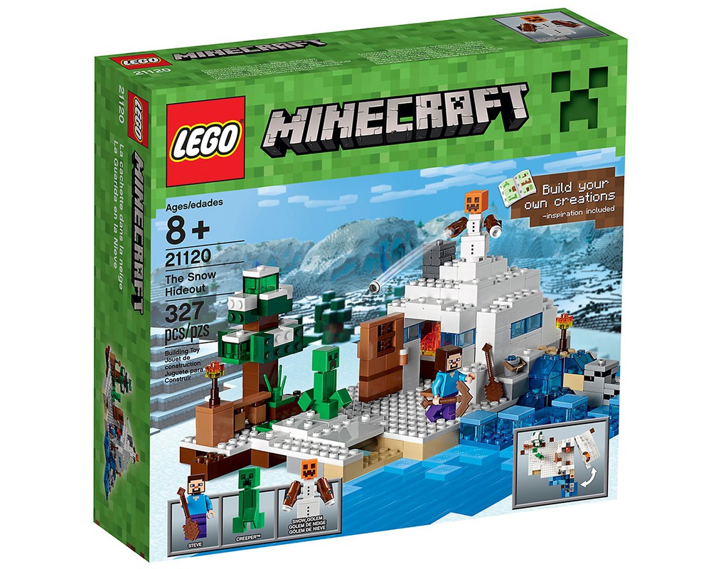 LEGO Set 21120-1 The Snow Hideout (2015 Minecraft) | Rebrickable ...