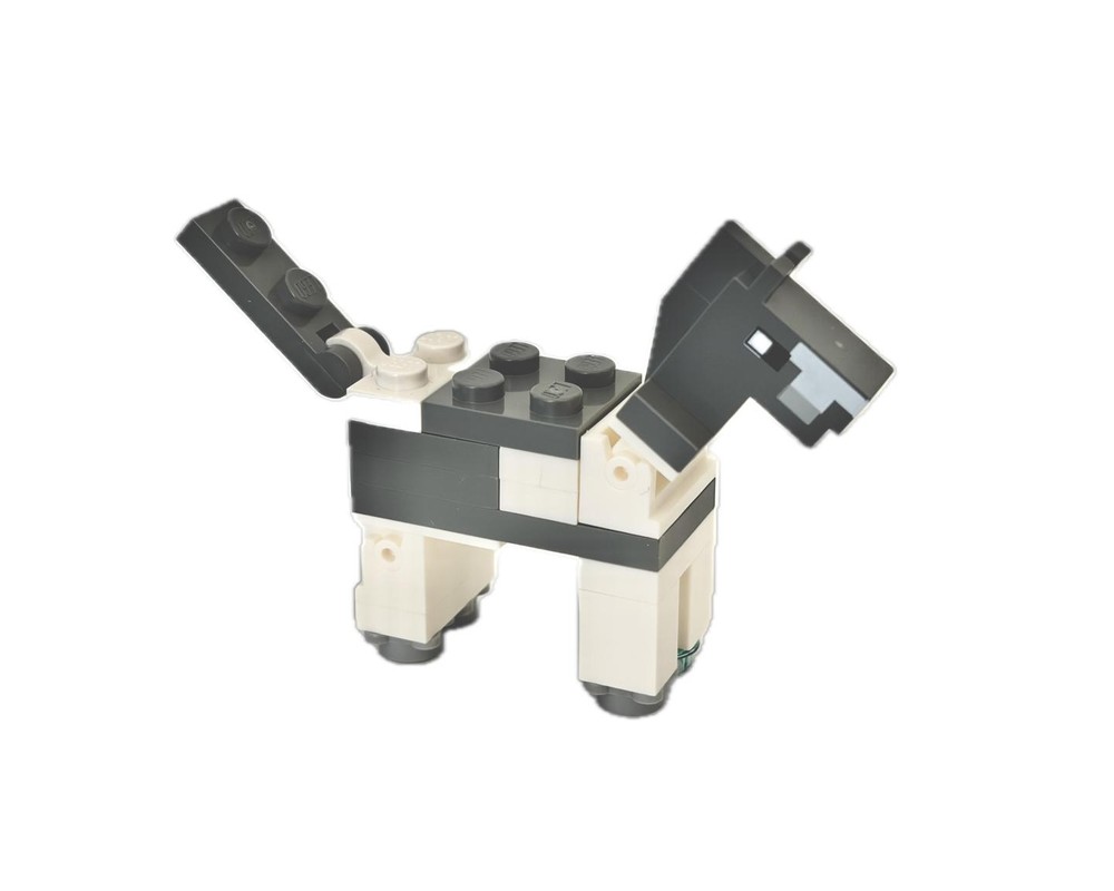 LEGO Set 21135-1-s1 Dark Bluish Gray Minecraft Horse (2017 Minecraft ...