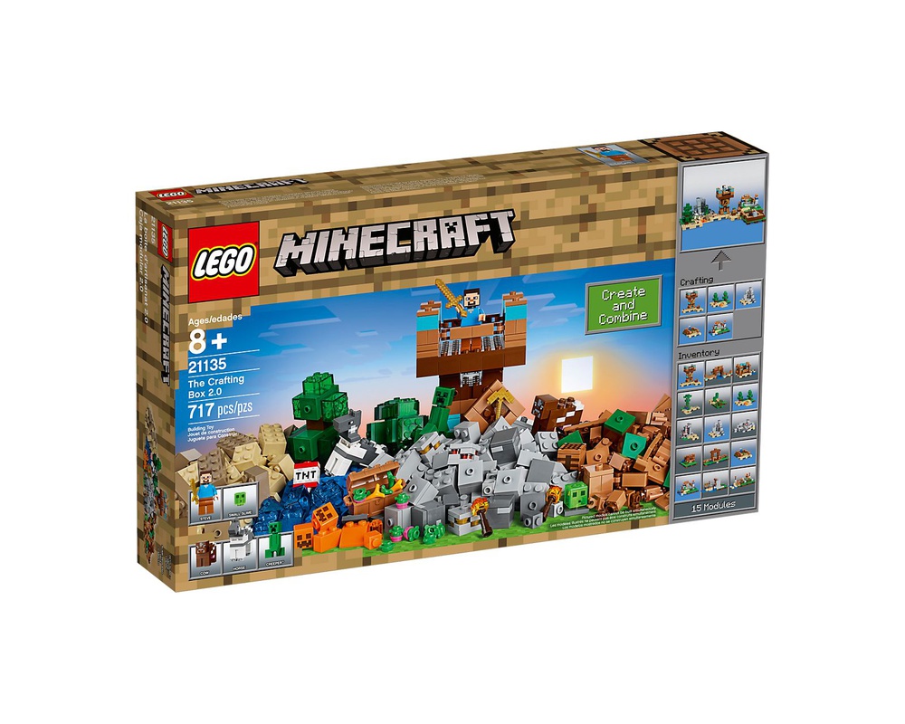 LEGO Set 21135-1 The Crafting Box 2.0 (2017 Minecraft) | Rebrickable ...