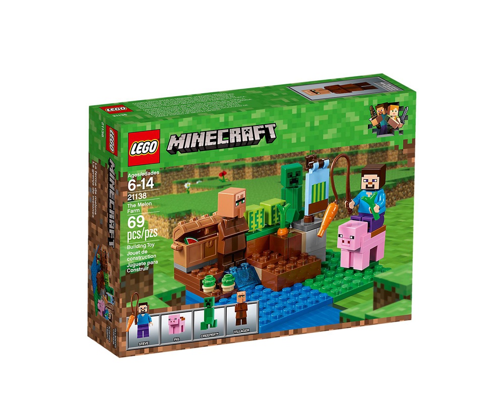 LEGO Set 21138-1 The Melon Farm (2018 Minecraft) | Rebrickable - Build ...