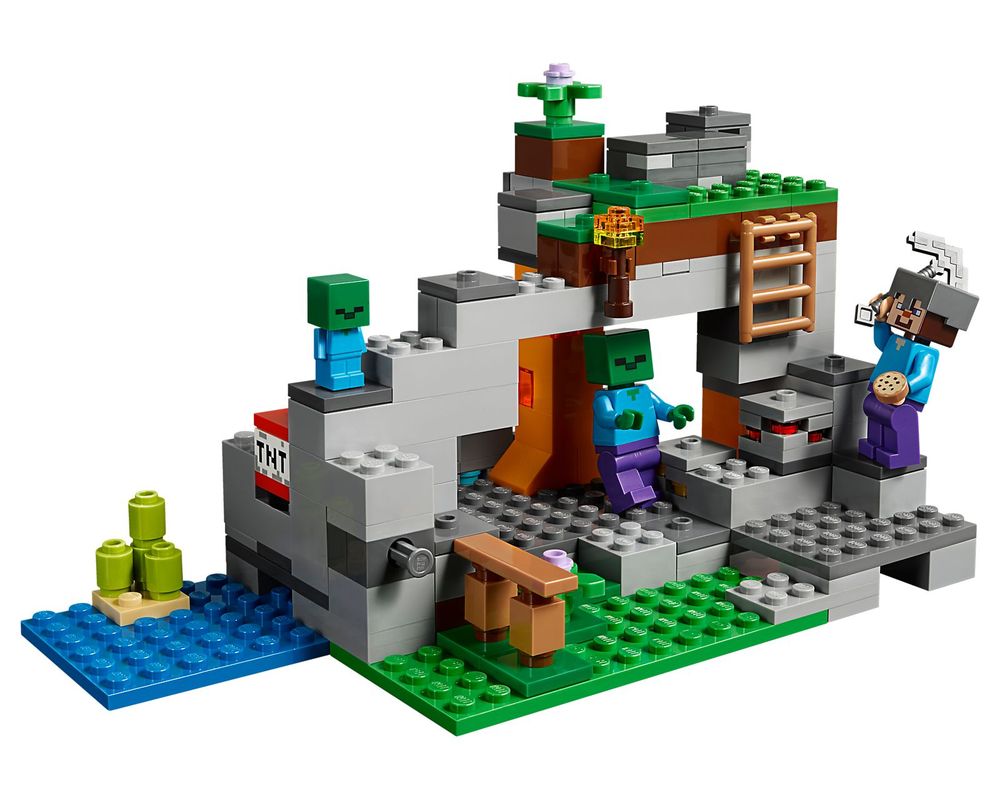 LEGO Set 21141-1 The Zombie Cave (2018 Minecraft) | Rebrickable - Build ...