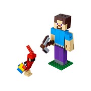 Minecraft Steve BigFig with Parrot