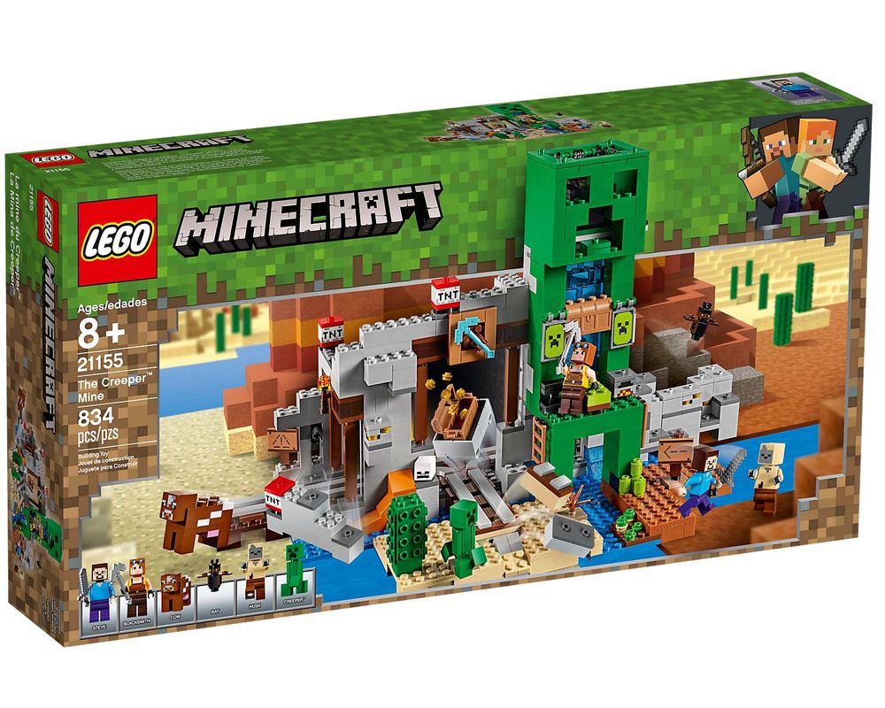 LEGO Set 21155-1 The Creeper Mine (2019 Minecraft) | Rebrickable 
