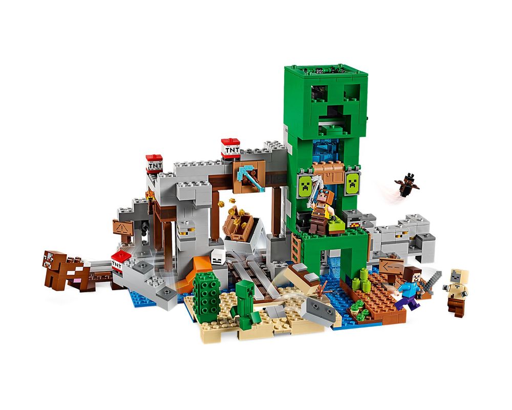 LEGO Set 21155-1 The Creeper Mine (2019 Minecraft) | Rebrickable 