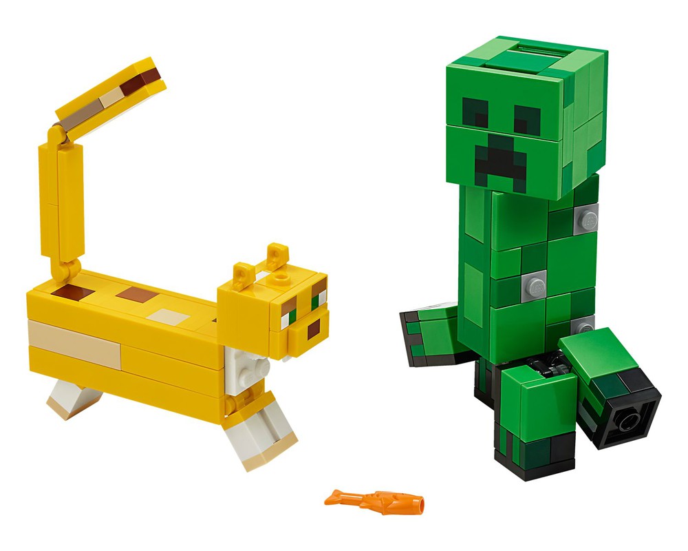 Lego Set 21156-1 Bigfig Creeper And Ocelot (2020 Minecraft 