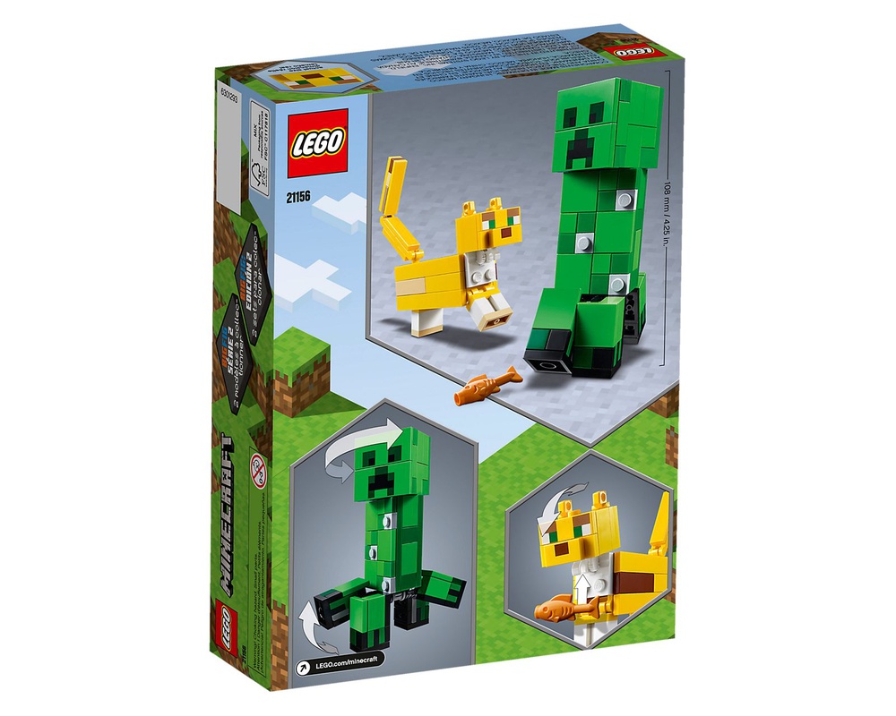 LEGO Set 21156-1 BigFig Creeper and Ocelot (2020 Minecraft