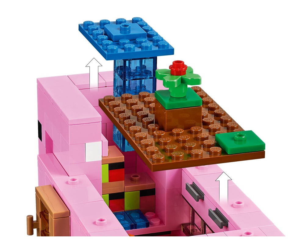 Lego Minecraft The Pig House (21170) 100% Complete No Instructions (use  online)