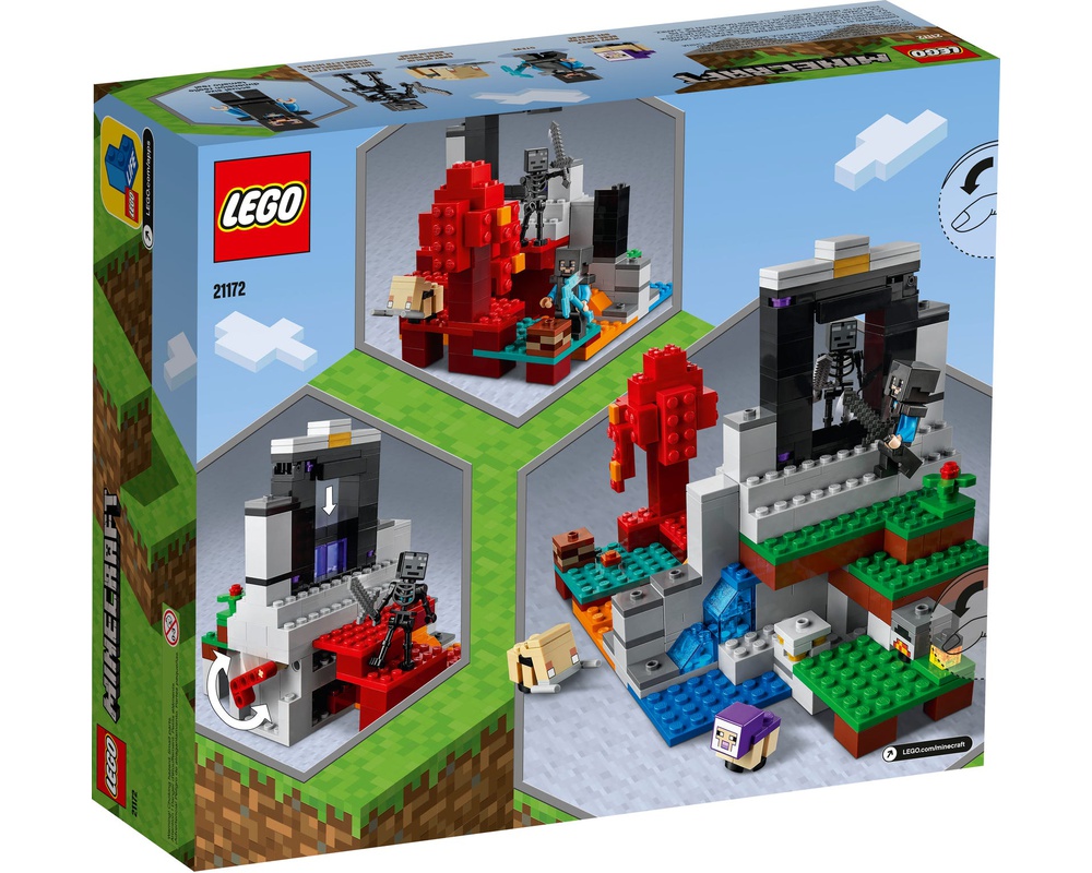 LEGO Set 21172-1 The Ruined Portal (2021 Minecraft) | Rebrickable ...