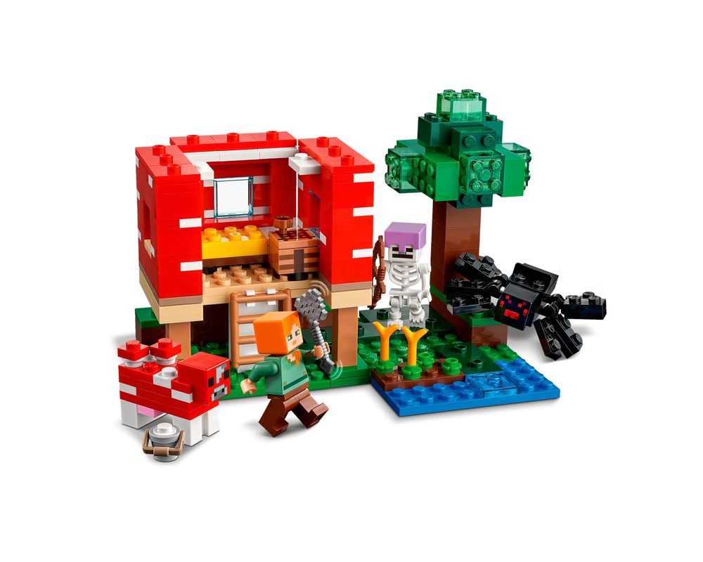 LEGO Set 21179-1 The Mushroom House (2022 Minecraft) | Rebrickable 