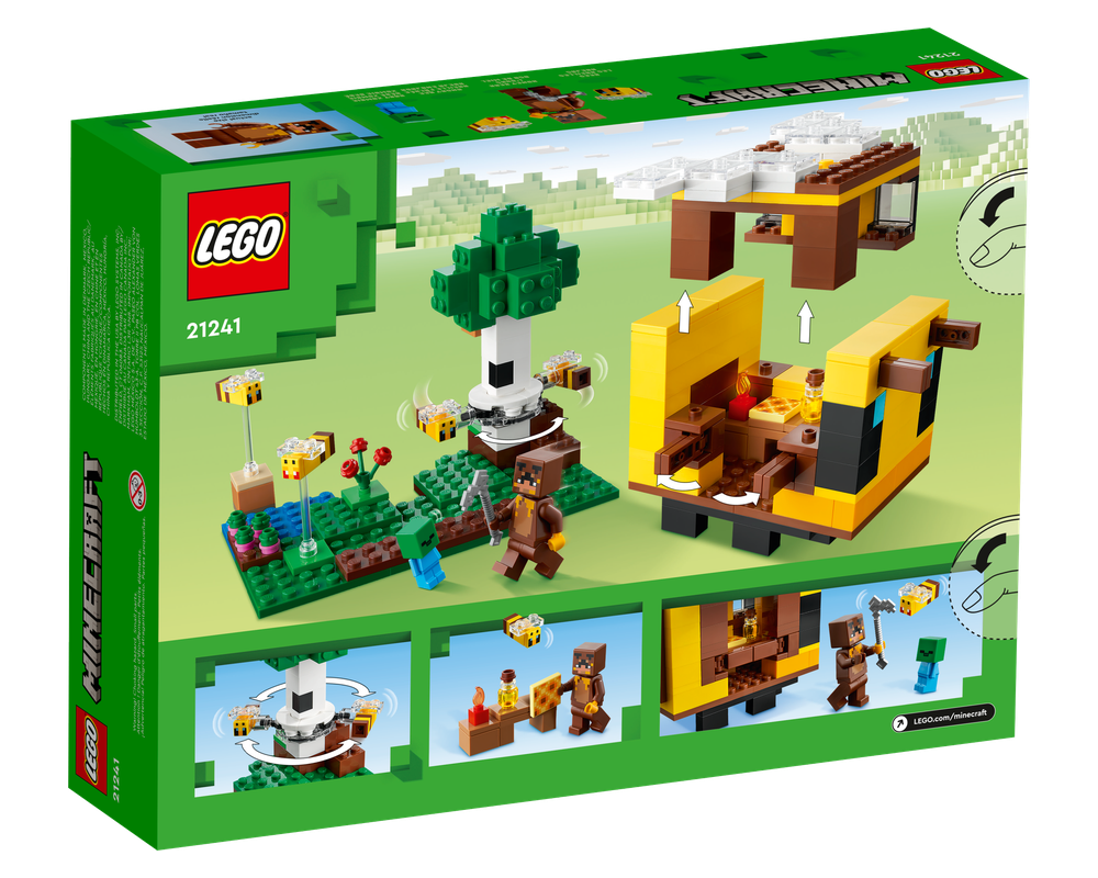 LEGO Set 21241-1 The Bee Cottage (2023 Minecraft) | Rebrickable - Build ...