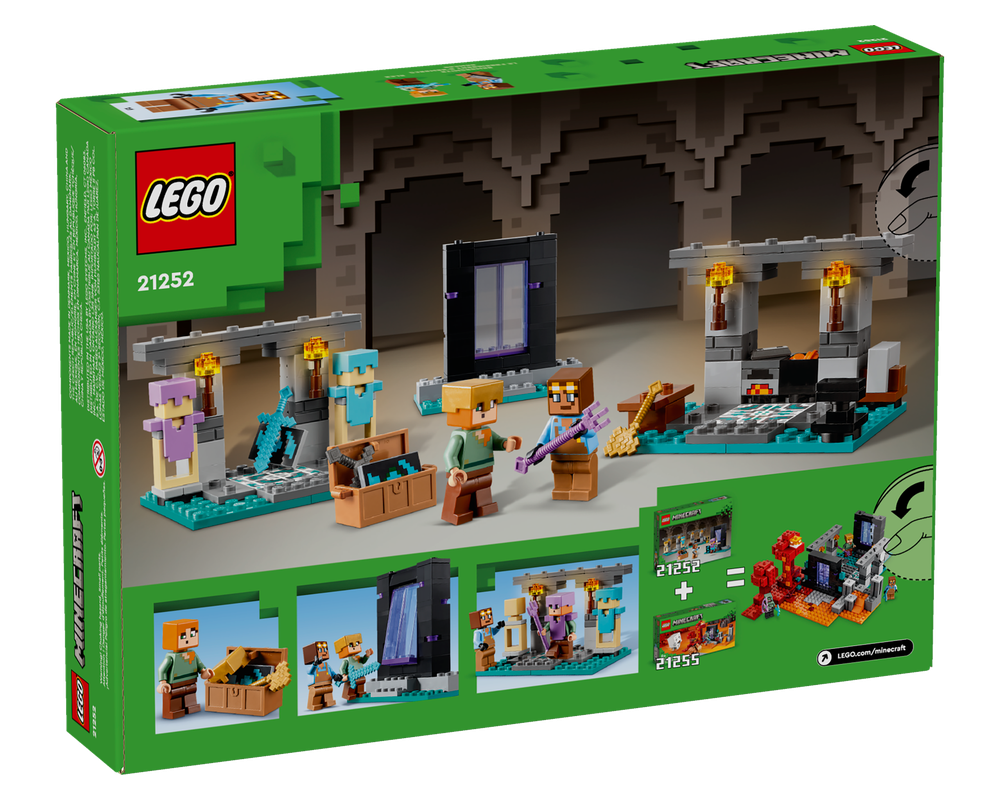 LEGO Set 21252-1 The Armoury (2023 Minecraft) | Rebrickable - Build ...