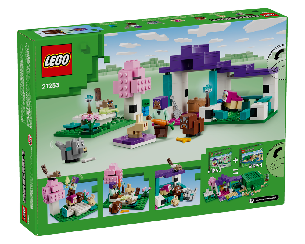 LEGO Set 21253-1 The Animal Sanctuary (2023 Minecraft) | Rebrickable ...