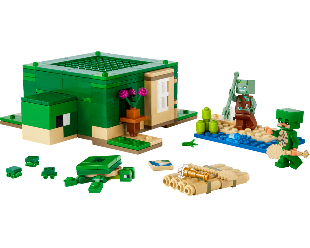 LEGO Set 21254-1 The Turtle Beach House (2024 Minecraft