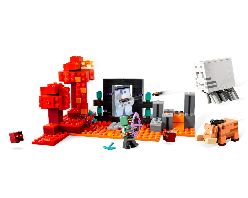 LEGO Set 21255-1 The Nether Portal Ambush (2024 Minecraft ...