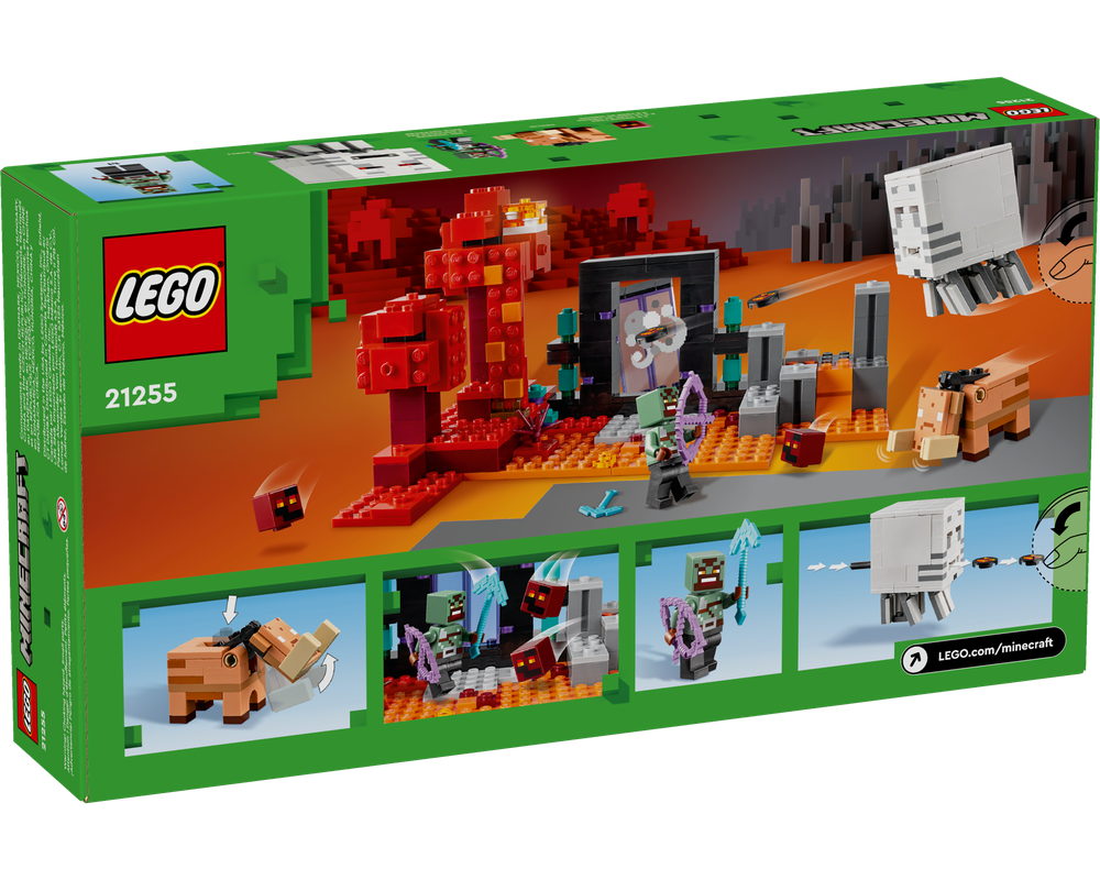 LEGO Set 21255-1 The Nether Portal Ambush (2024 Minecraft ...