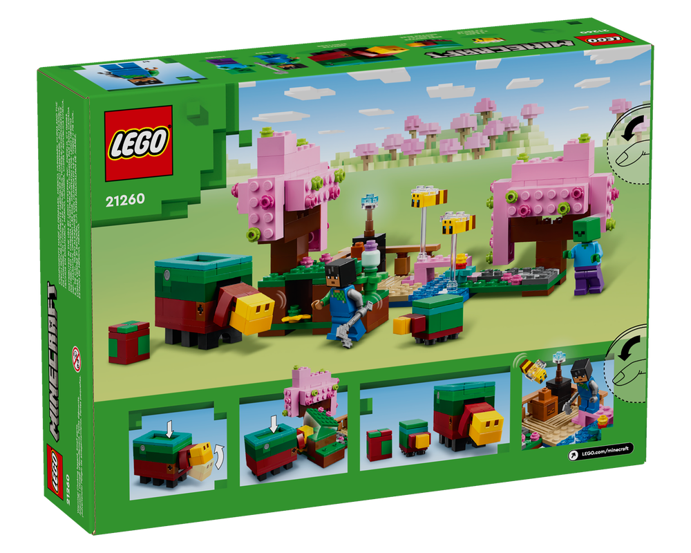 LEGO Set 21260-1 The Cherry Blossom Garden (2024 Minecraft ...