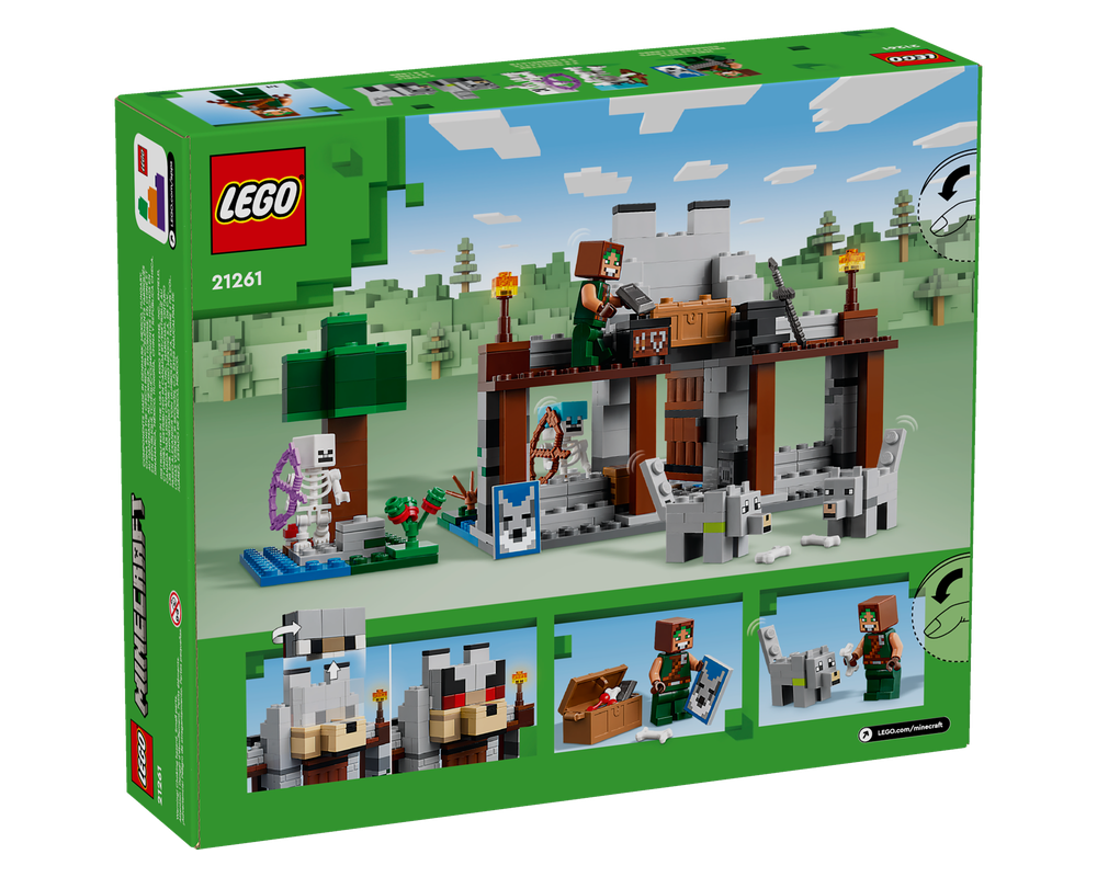 LEGO Set 21261-1 The Wolf Stronghold (2024 Minecraft) | Rebrickable ...