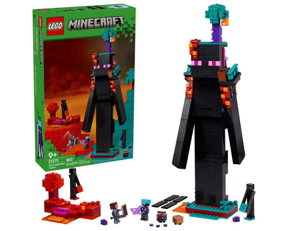 LEGO Set 21279-1 The Enderman Tower (2025 Minecraft) | Rebrickable