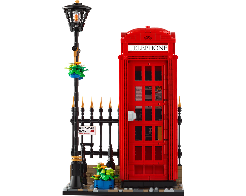 LEGO Set 21347-1 Red London Telephone Box (2024 LEGO Ideas and CUUSOO ...