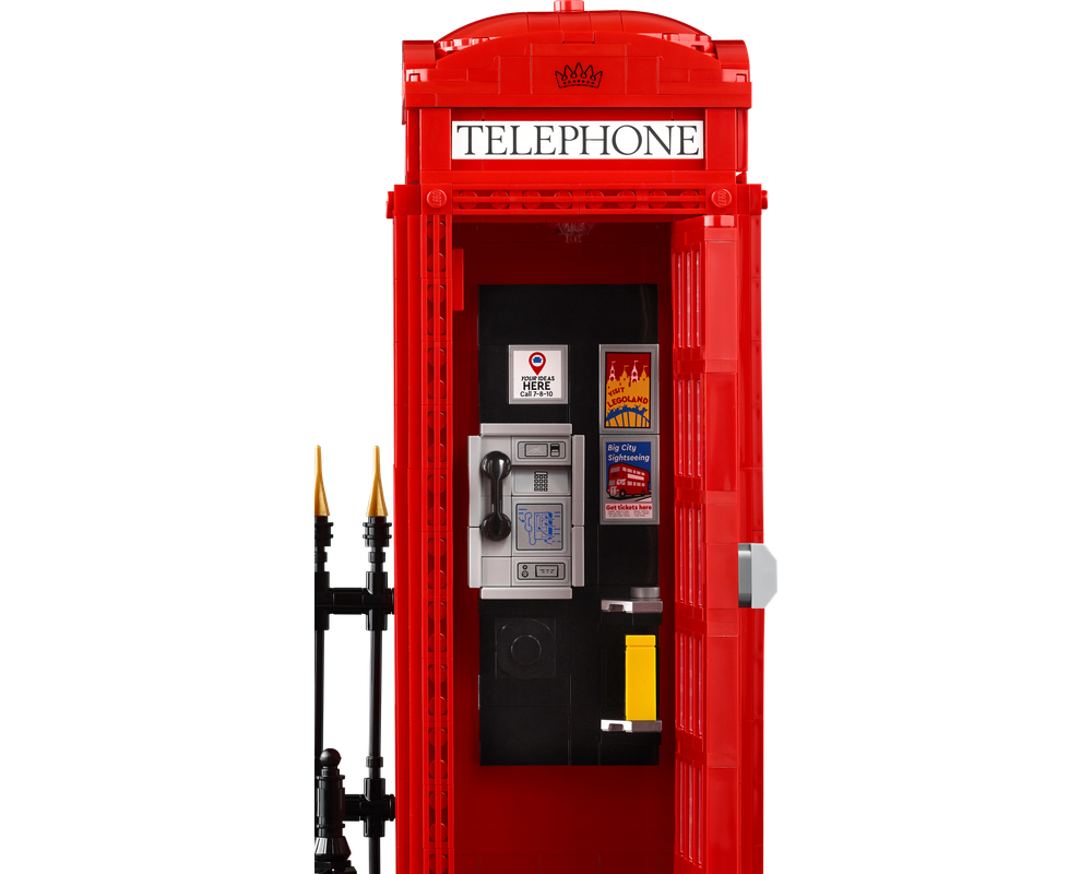 LEGO Set 21347-1 Red London Telephone Box (2024 LEGO Ideas and CUUSOO ...