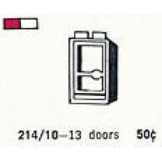 1 x 2 x 4 Glass Door in Frame, Left (set 214.10-1)