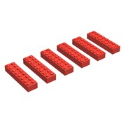 2 x 8 Bricks, Red (EUR/UK/AUS)