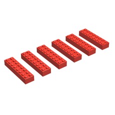 2 x 8 Bricks, Red (EUR/UK/AUS) (set 215-2R)