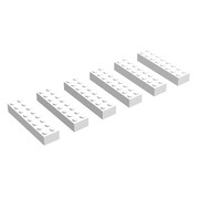 2 x 8 Bricks, White (EUR/UK/AUS)