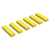2 x 8 Bricks, Yellow (EUR/UK/AUS)