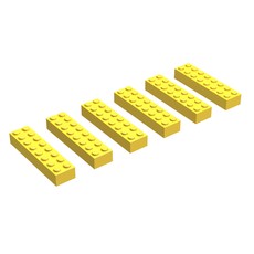 2 x 8 Bricks, Yellow (EUR/UK/AUS) (set 215-2Y)
