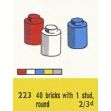 1 x 1 Round Bricks (set 223-2)