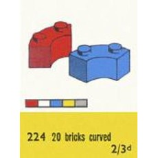 2 x 2 Curved Bricks (set 224-3)