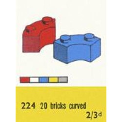 2 x 2 Curved Bricks