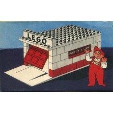Garage with Automatic Door (White base and door frame) (set 236-1)