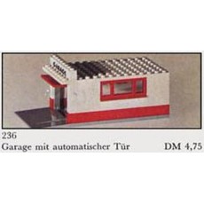 Garage with Automatic Door (Gray base and door frame) (set 236-3)