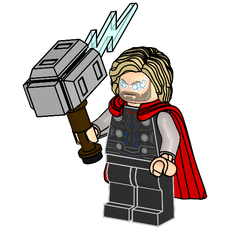 Thor with Mjolnir (set 242504-1)