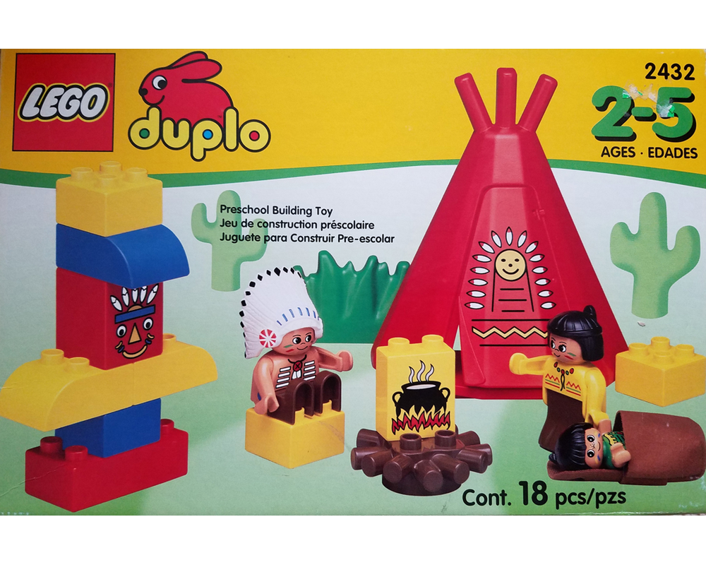 LEGO 2432-1 Big Chief's Camp (1998 Duplo > Western) | Rebrickable - Build with LEGO