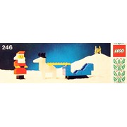 Santa with Sleigh and Reindeer