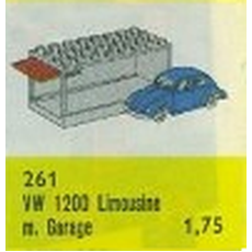 1:87 VW Beetle with Garage (set 261-3)