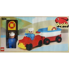 Car and Boat Vacation Trailer (set 2626-1)