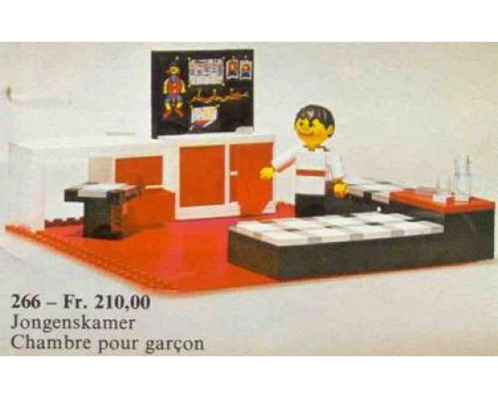 LEGO Set 266-1 Child's Bedroom (1974 Homemaker) | Rebrickable 