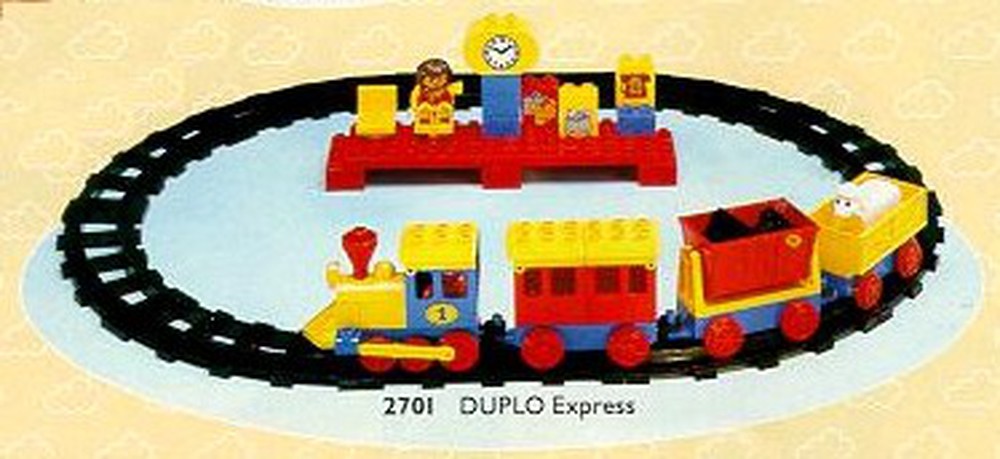 Lego 2701 1 Train And Station Set Duplo Express 1988 Duplo Trains