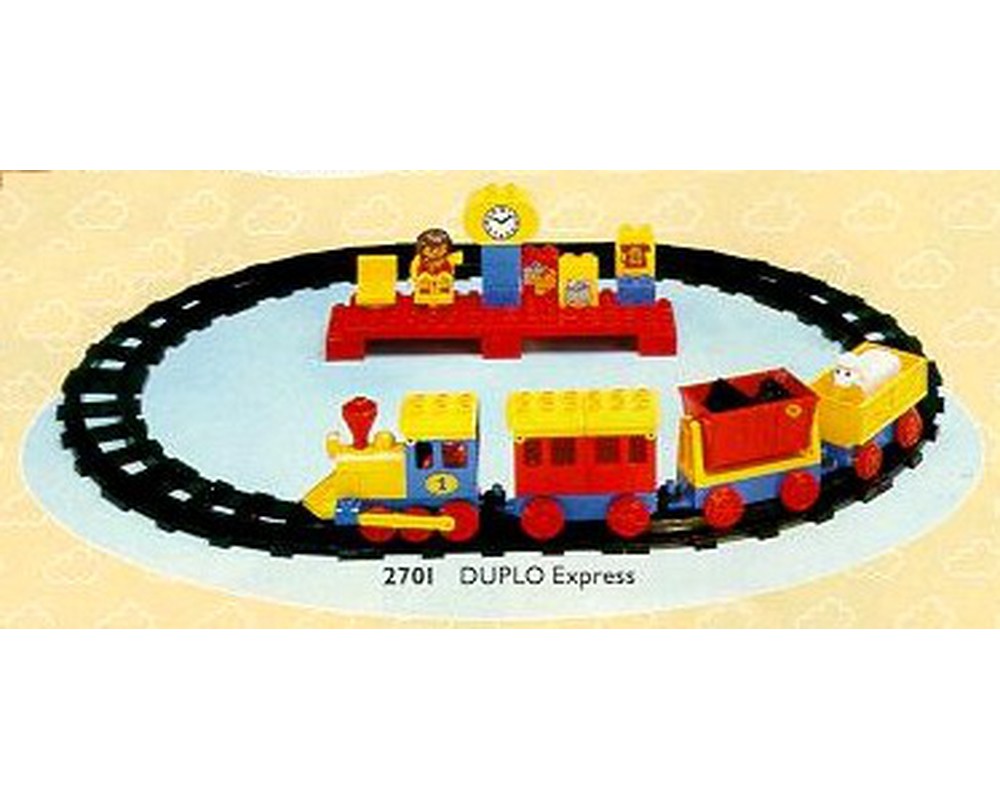 ENSEMBLE TRAIN ET gare express vintage 1988 LEGO DUPLO 2701