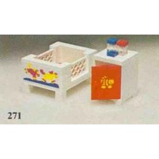 Baby's Cot and Cabinet (set 271-1)