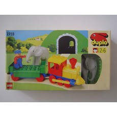Push-Along Play Train (with Elephant) (set 2733-1)