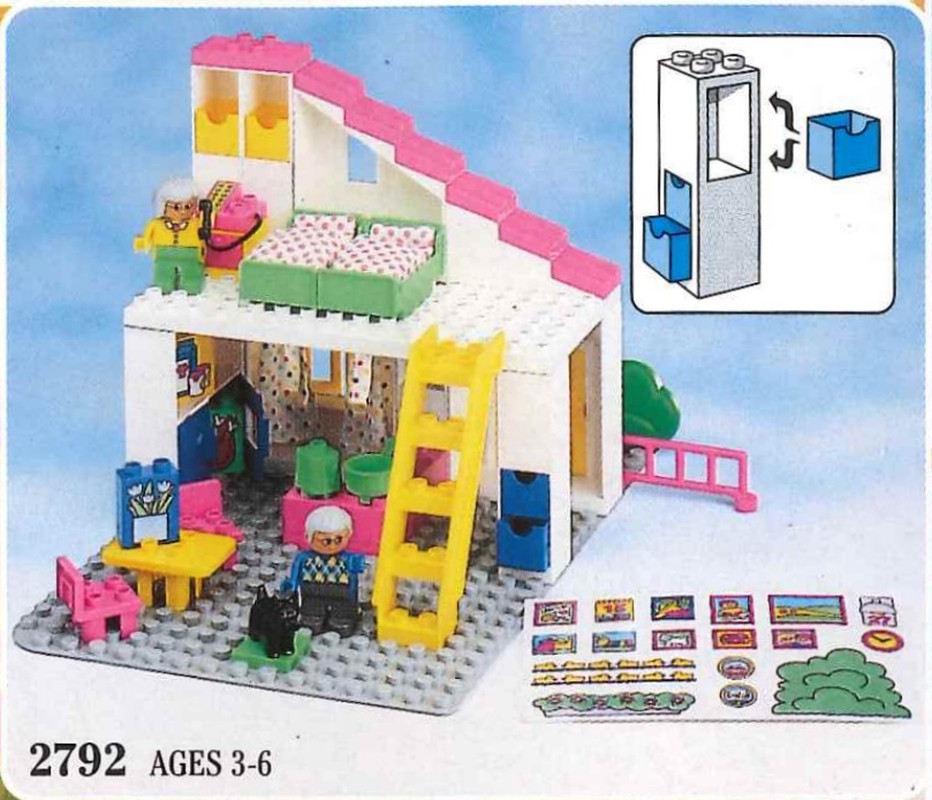 LEGO Set 2792-1 Grandma's House (1993 Duplo > Playhouse) | Rebrickable ...